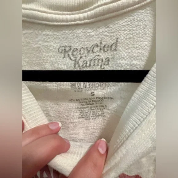 Joan Jett And The Blackhearts Fitted Sweatshirt by Recycled Karma, size S - Picture 7 of 8